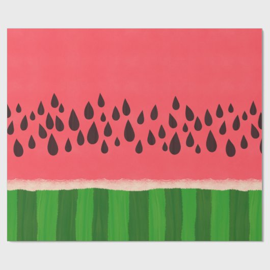 Watermeloen met zaadpatroon cadeaupapier (Vlak)