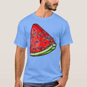 Watermeloen met zomervakantie Kerstmis I T-shirt