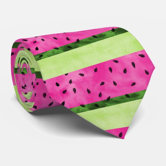 Watermeloen Modern Stropdas (Opgerold)