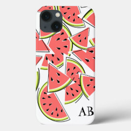 Watermeloen 'Monogram' iPad-hoes verticaal Case-Mate iPhone Case