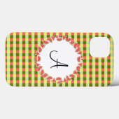 Watermeloen monogram iPad Mini hoesje (Achterkant (horizontaal))