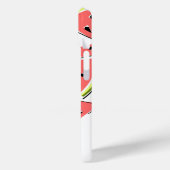 Watermeloen 'Monogram' iPhone hoesje verticaal (Achterkant / Links)