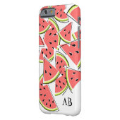 Watermeloen 'Monogram' iPhone hoesje verticaal (Achterkant Links)