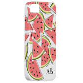 Watermeloen 'Monogram' iPhone hoesje verticaal (Back/Rechts)