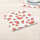 Watermeloen Multi Kartonnen Onderzetters (Schuin)