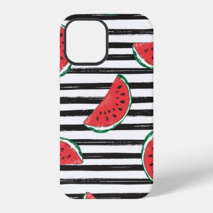 Watermeloen Naadloos Patroon Gestreept iPhone 12 Hoesje