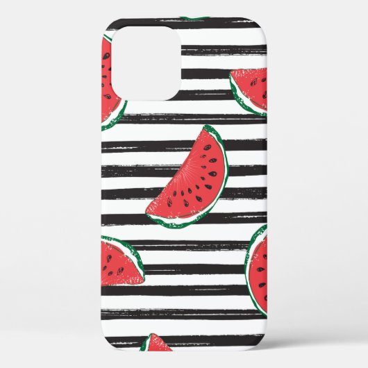 Watermeloen naadloze patroonstrips Case-Mate iPhone case (Achterkant)