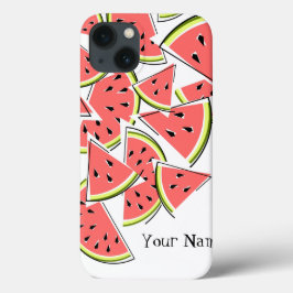 Watermeloen-"Naam"-draagtas Case-Mate iPhone Case
