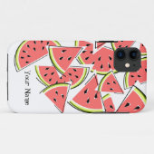 Watermeloen 'Naam' iPhone hoesje (Achterkant (horizontaal))