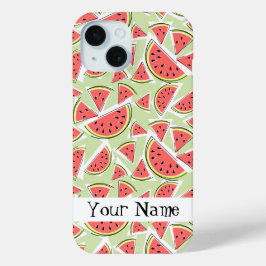 Watermeloen 'Naam' Multi groene iPhone case