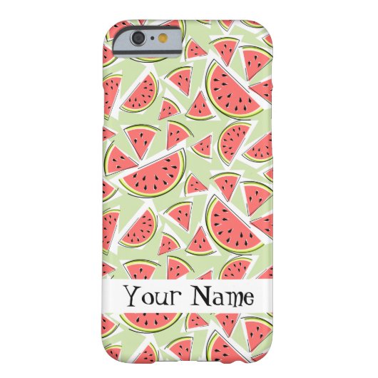 Watermeloen 'Naam' Multi groene iPhone case (Achterkant)