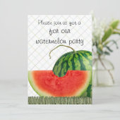 watermeloen nodigt kaart (Staand voorkant)