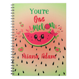 Watermeloen One In A Melon Meisjes Verjaardagsnaam Notitieboek