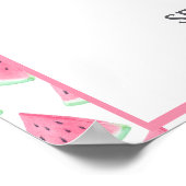 Watermeloen One In A Melon Poster Welkomstbord (Hoek)