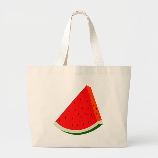 Watermeloen oogstsegment vruchten zomer grote tote bag (Voorkant)