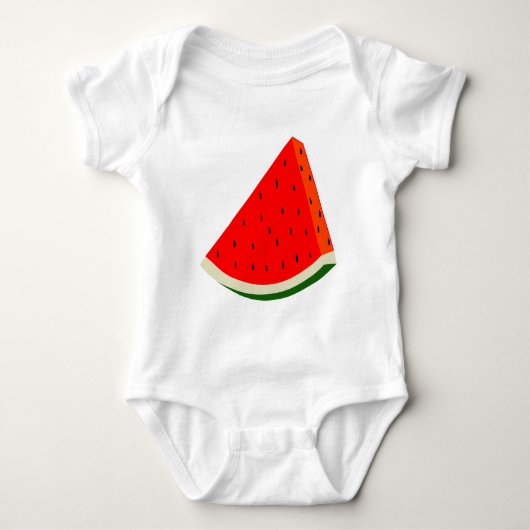 Watermeloen oogstsegment vruchten zomer romper (Voorkant)