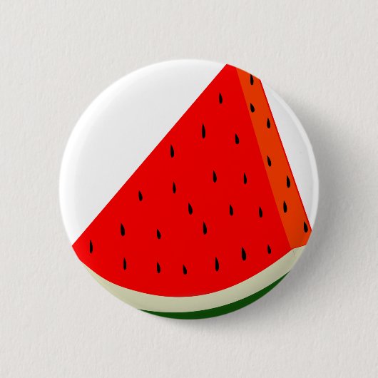 Watermeloen oogstsegment vruchten zomer ronde button 5,7 cm (Voorkant)