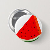 Watermeloen oogstsegment vruchten zomer ronde button 5,7 cm (Voorkant /achterkant)
