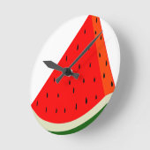 Watermeloen oogstsegment vruchten zomer ronde klok (Hoek)