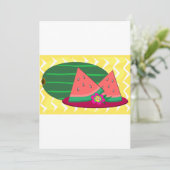 Watermeloen op een Bord Kaart (Staand voorkant)