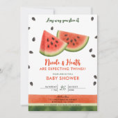 Watermeloen op elke manier waarop je het Baby show Kaart (Voorkant)