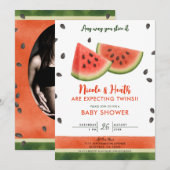 Watermeloen op elke manier waarop je het Baby show Kaart (Voorkant / Achterkant)