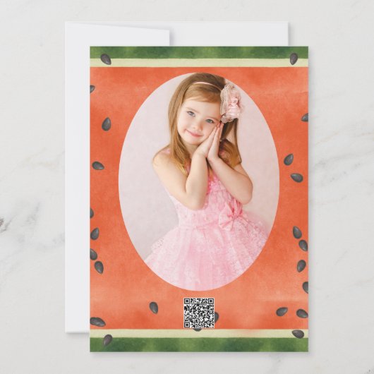 Watermeloen op elke manier waarop je het verjaarda kaart (Achterkant)