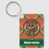 Watermeloen over de Sleutelhanger van Tartan (Voorkant)