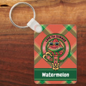 Watermeloen over de Sleutelhanger van Tartan (Voorkant)