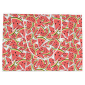 Watermeloen over groot cadeauzakje (Achterkant)