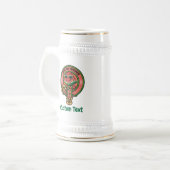 Watermeloen over Tartan Beer Stein Bierpul (Voorkant links)