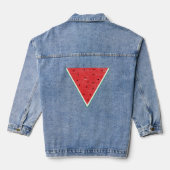 watermeloen palestina فلس طين denim jacket (Achterkant)
