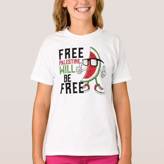 Watermeloen Palestina fFreedom T-shirt (Voorkant)