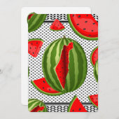 Watermeloen Palestina Kaart Slice (Voorkant / Achterkant)