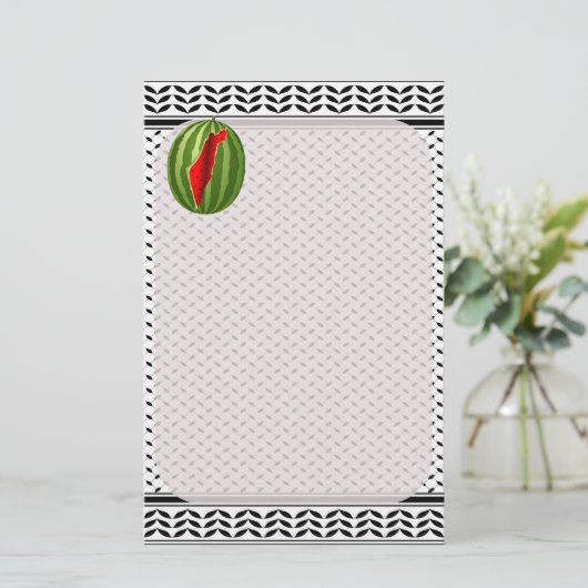 Watermeloen Palestina Kaart Slice (Staand voorkant)