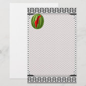 Watermeloen Palestina Kaart Slice (Voorkant / Achterkant)