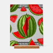 Watermeloen Palestina Kaart Slice Acryl Bord (Voorkant)