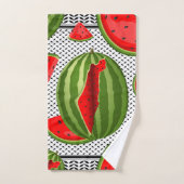 Watermeloen Palestina Kaart Slice Bad Handdoek (Handdoek)