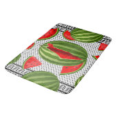 Watermeloen Palestina Kaart Slice Badmat (Gekanteld)