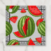 Watermeloen Palestina Kaart Slice Bedankjes Labels (Voorkant)