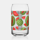 Watermeloen Palestina Kaart Slice Blikvorm Glas (Rechts)