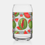 Watermeloen Palestina Kaart Slice Blikvorm Glas (Links)