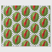 Watermeloen Palestina Kaart Slice Cadeaupapier (Vlak)