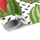 Watermeloen Palestina Kaart Slice Cadeaupapier (Rol Hoek)