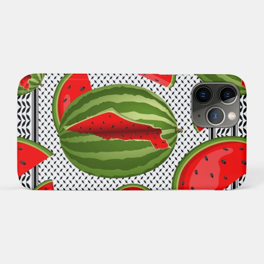 Watermeloen Palestina Kaart Slice Case-Mate iPhone Case (Achterkant (horizontaal))