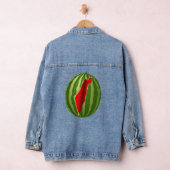 Watermeloen Palestina Kaart Slice Denim Jacket (Hangar)