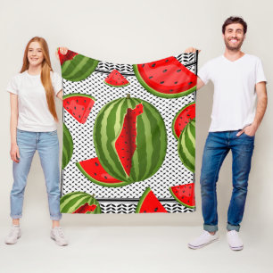 Watermeloen Palestina Kaart Slice Fleece Deken