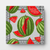 Watermeloen Palestina Kaart Slice Fotoplaat (Voorkant)