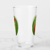 Watermeloen Palestina Kaart Slice Glas (Links)