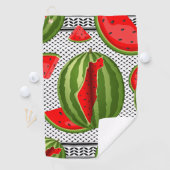 Watermeloen Palestina Kaart Slice Golfhanddoek (Insitu)